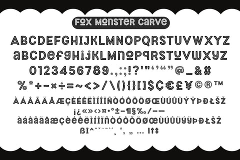 Fox Monster Fonts 5 Style Font Fox7 By Rattana 