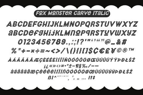 Fox Monster Italic Fonts 5 Style Font Fox7 By Rattana 