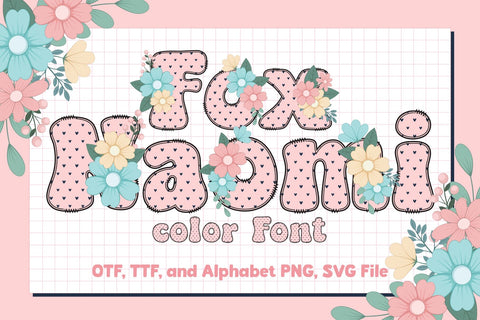Fox Naomi Color Font Font Fox7 By Rattana 
