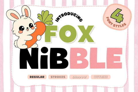 Fox Nibble Font Font Fox7 By Rattana 
