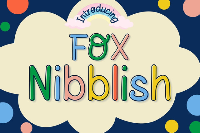 Fox Nibblish Font Font Fox7 By Rattana 