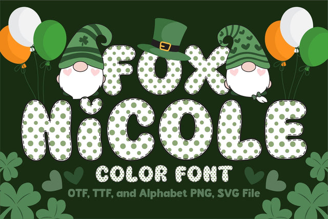 Fox Nicole Color Font Font Fox7 By Rattana 