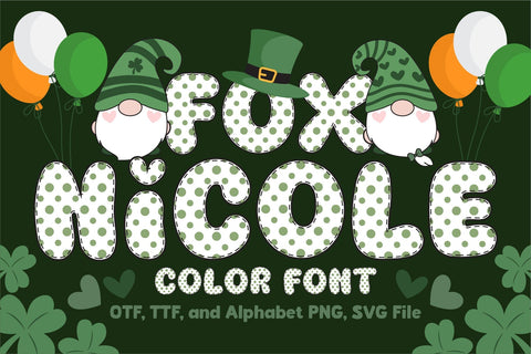 Fox Nicole Color Font Font Fox7 By Rattana 