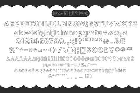 Fox Night Fonts 5 Style Font Fox7 By Rattana 