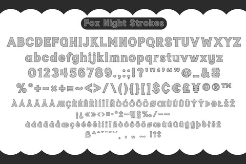 Fox Night Fonts 5 Style Font Fox7 By Rattana 