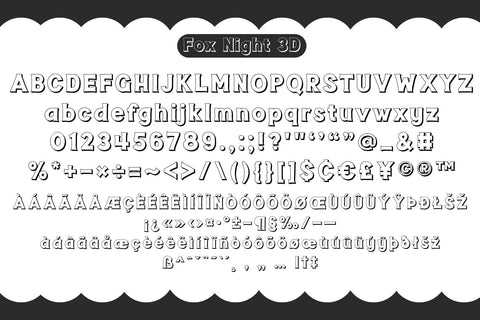 Fox Night Fonts 5 Style Font Fox7 By Rattana 