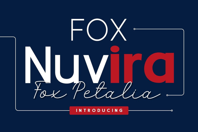 Fox Nuvira & Fox Petalia Font Duo Font Fox7 By Rattana 