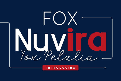 Fox Nuvira & Fox Petalia Font Duo Font Fox7 By Rattana 