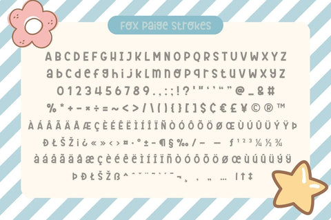 Fox Paige 5 Fonts Style Font Fox7 By Rattana 