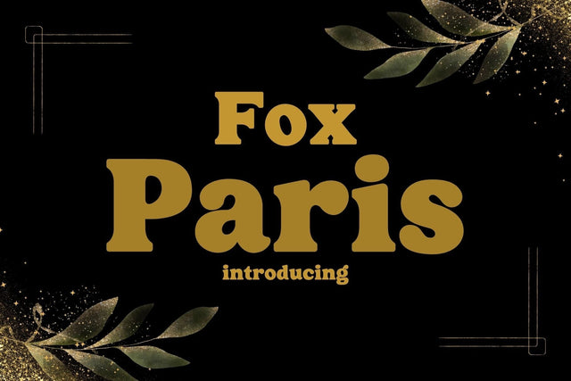 Fox Paris Font Font Fox7 By Rattana 