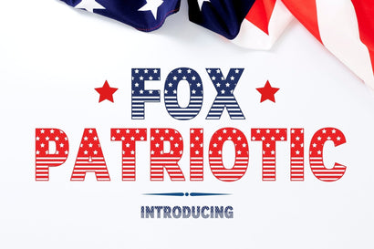 Fox Patriotic Font Font Fox7 By Rattana 