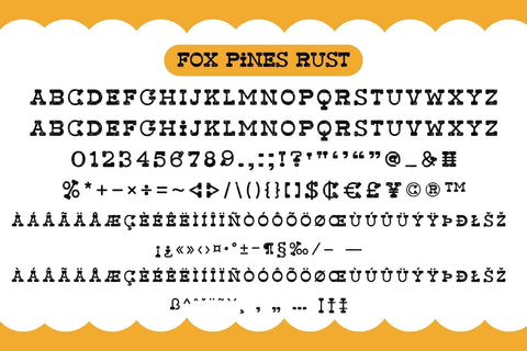 Fox Pines Fonts 5 Style Font Fox7 By Rattana 