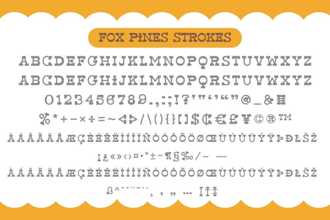 Fox Pines Fonts 5 Style Font Fox7 By Rattana 