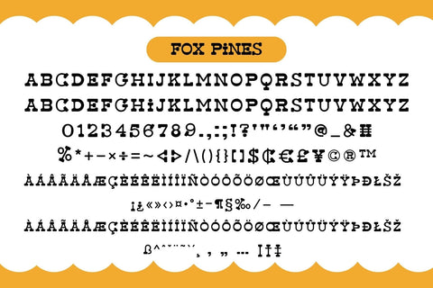 Fox Pines Fonts 5 Style Font Fox7 By Rattana 