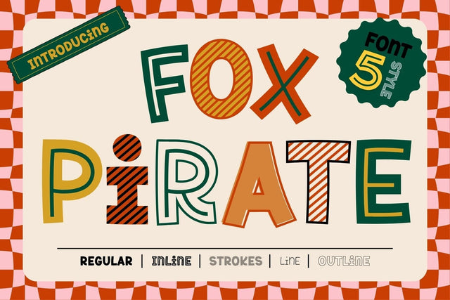 Fox Pirate Fonts 5 Style Font Fox7 By Rattana 