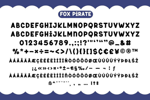 Fox Pirate Fonts 5 Style Font Fox7 By Rattana 