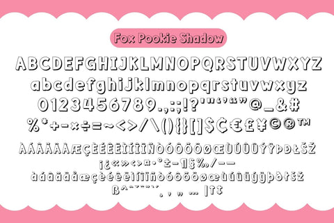 Fox Pookie Fonts 4 Style Font Fox7 By Rattana 