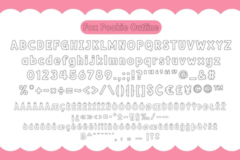 Fox Pookie Fonts 4 Style Font Fox7 By Rattana 