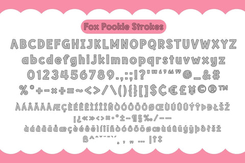 Fox Pookie Fonts 4 Style Font Fox7 By Rattana 