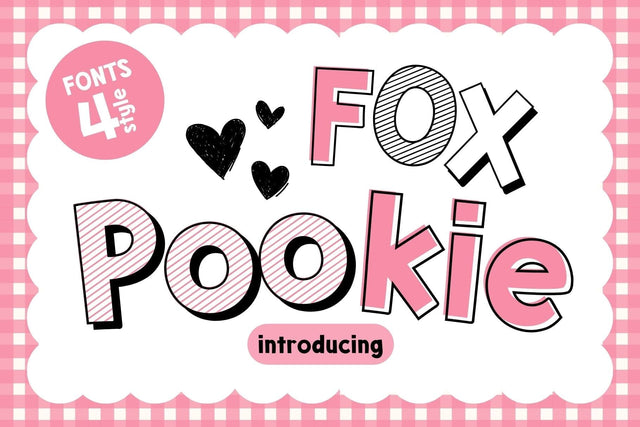 Fox Pookie Fonts 4 Style Font Fox7 By Rattana 