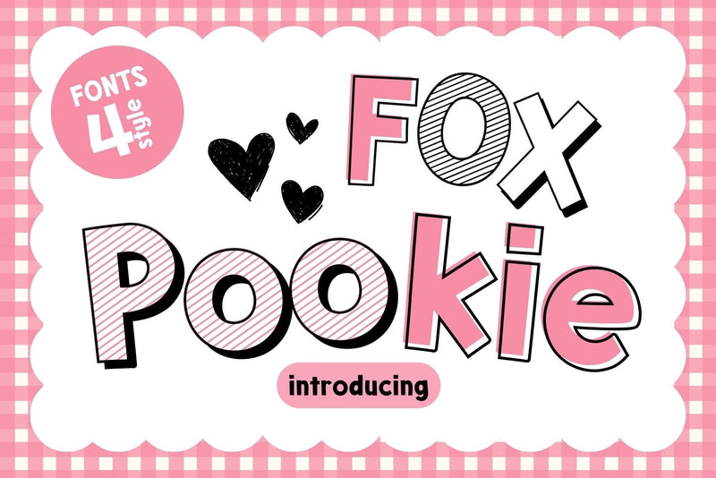 Fox Pookie Fonts 4 Style Font Fox7 By Rattana 