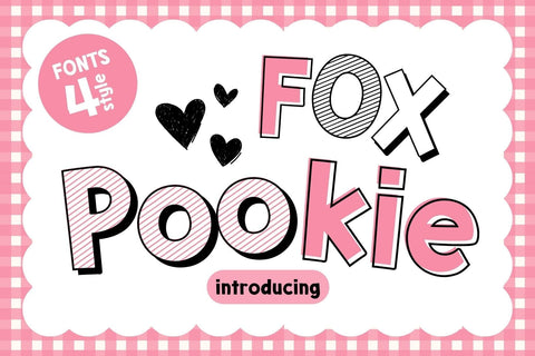 Fox Pookie Fonts 4 Style Font Fox7 By Rattana 