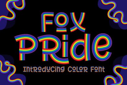 Fox Pride Color Font Font Fox7 By Rattana 