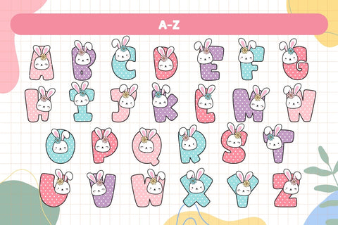 Fox Rabbit Color Font Font Fox7 By Rattana 