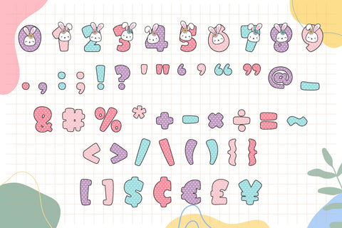 Fox Rabbit Color Font Font Fox7 By Rattana 