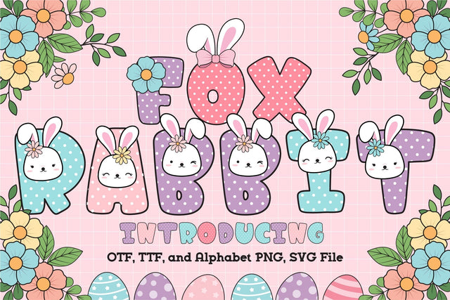 Fox Rabbit Color Font Font Fox7 By Rattana 