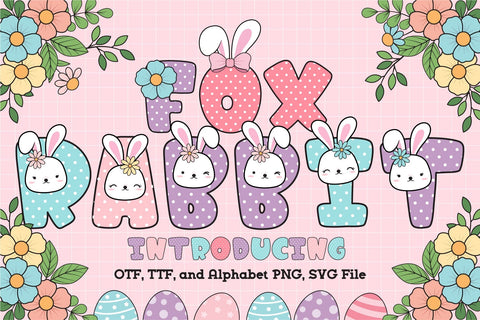 Fox Rabbit Color Font Font Fox7 By Rattana 