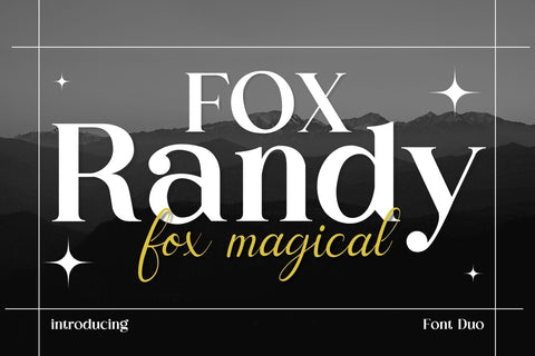 Fox Randy and Fox Magical Font Duo Font Fox7 By Rattana 