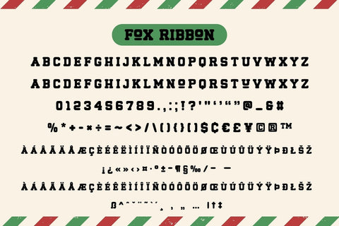 Fox Ribbon 5 Font Style Font Fox7 By Rattana 