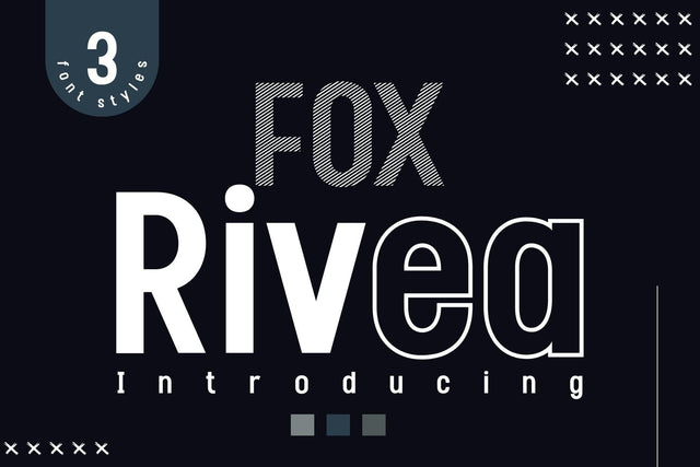 Fox Rivea: 3 Font Styles SVG Fox7 By Rattana 