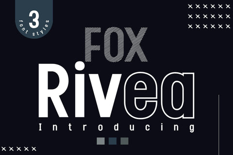 Fox Rivea: 3 Font Styles SVG Fox7 By Rattana 