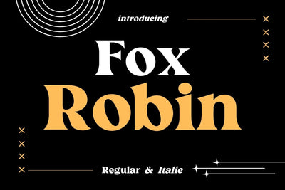 Fox Robin Font Font Fox7 By Rattana 