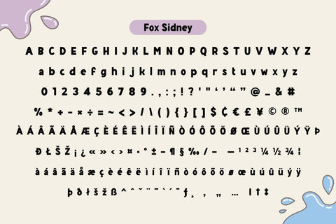 Fox Sidney : 4 Font Style Font Fox7 By Rattana 