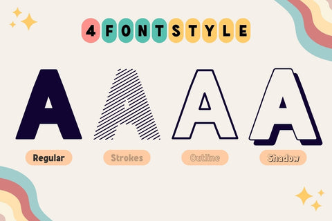 Fox Sidney : 4 Font Style Font Fox7 By Rattana 