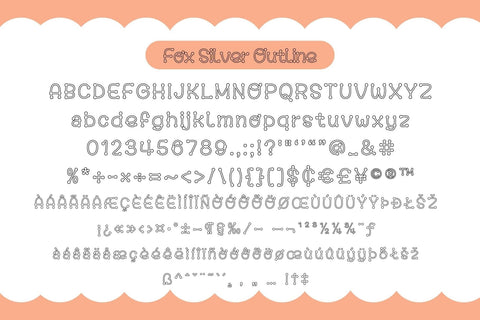 Fox Silver Font Duo Font Fox7 By Rattana 