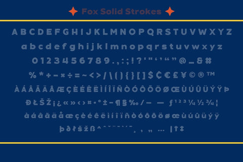 Fox Solid: 4 Font Style Font Fox7 By Rattana 