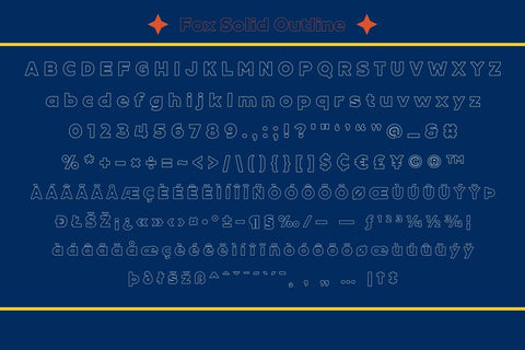 Fox Solid: 4 Font Style Font Fox7 By Rattana 