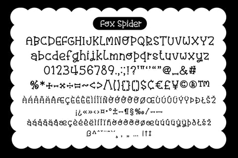 Fox Spider Font Font Fox7 By Rattana 