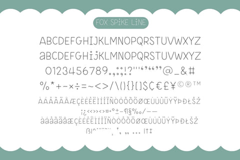 Fox Spike Fonts 5 Style Font Fox7 By Rattana 