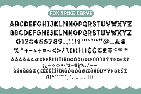 Fox Spike Fonts 5 Style Font Fox7 By Rattana 