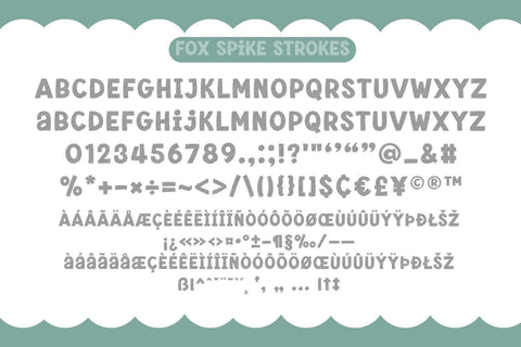 Fox Spike Fonts 5 Style Font Fox7 By Rattana 