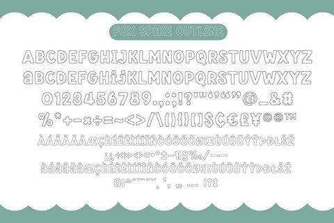 Fox Spike Fonts 5 Style Font Fox7 By Rattana 