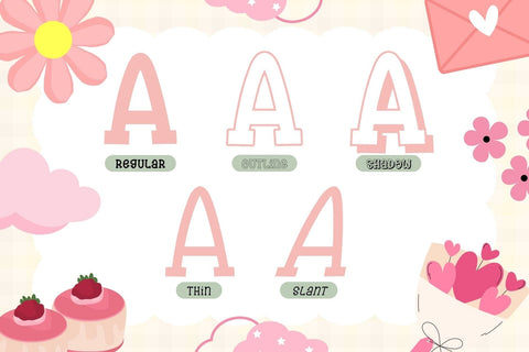 Fox Spinach 5 Font Styles Font Fox7 By Rattana 