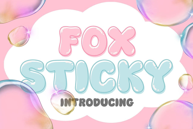 Fox Sticky Font Font Fox7 By Rattana 