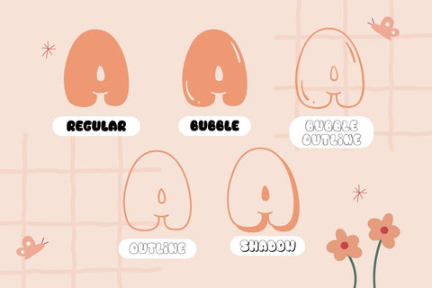 Fox Sugary: 5 Font Styles Font Fox7 By Rattana 