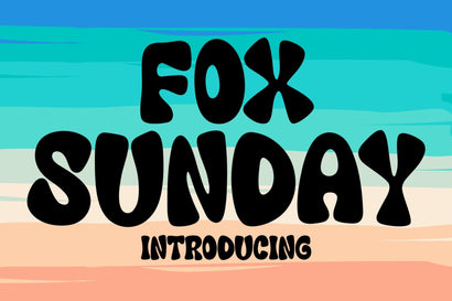 Fox Sunday Font Font Fox7 By Rattana 